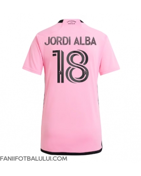 Inter Miami Jordi Alba #18 Tricou Fotbal Replică 2024-25 Femei Acasa